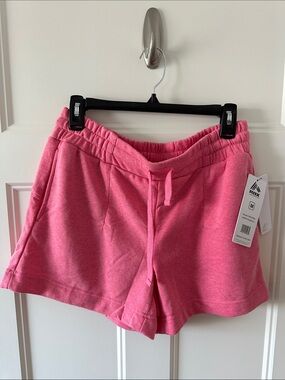 Reebok Women's Pink Drawstring Athletic Shorts